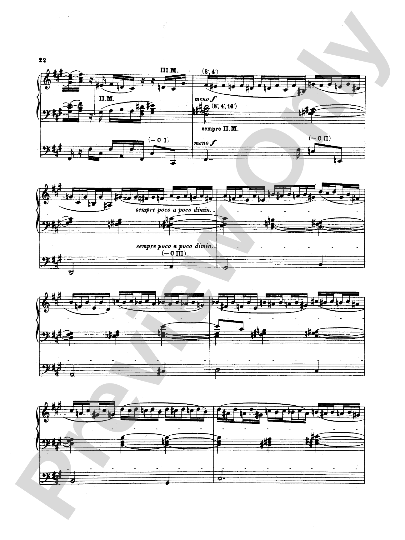 Reger: Sonata in F sharp Minor, Op. 33: Organ Sheet
