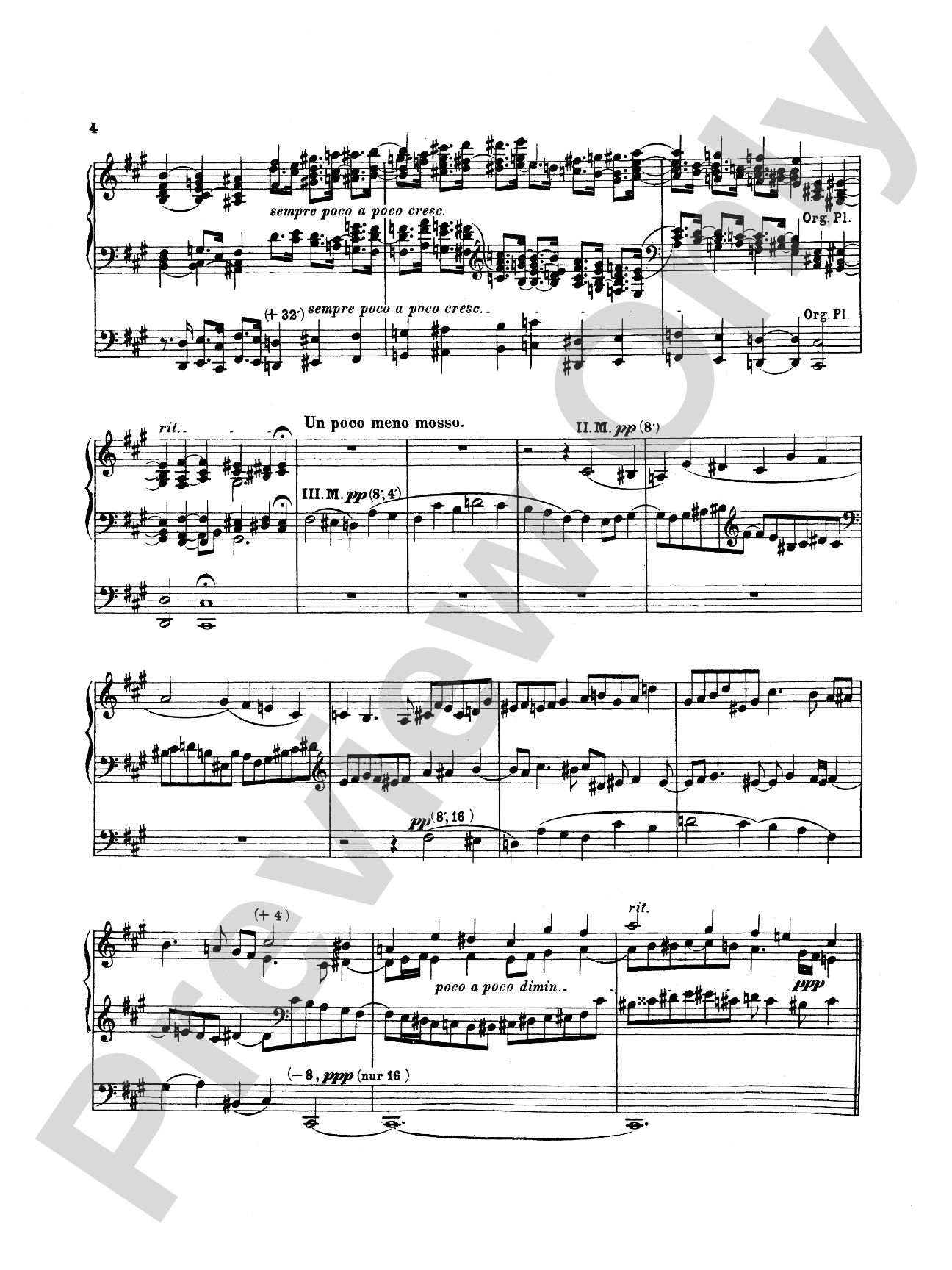 Reger: Sonata in F sharp Minor, Op. 33: Organ Sheet