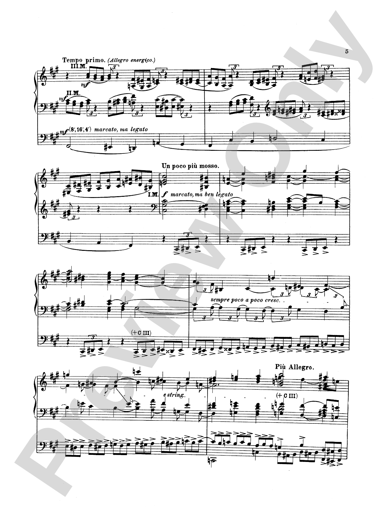 Reger: Sonata in F sharp Minor, Op. 33: Organ Sheet