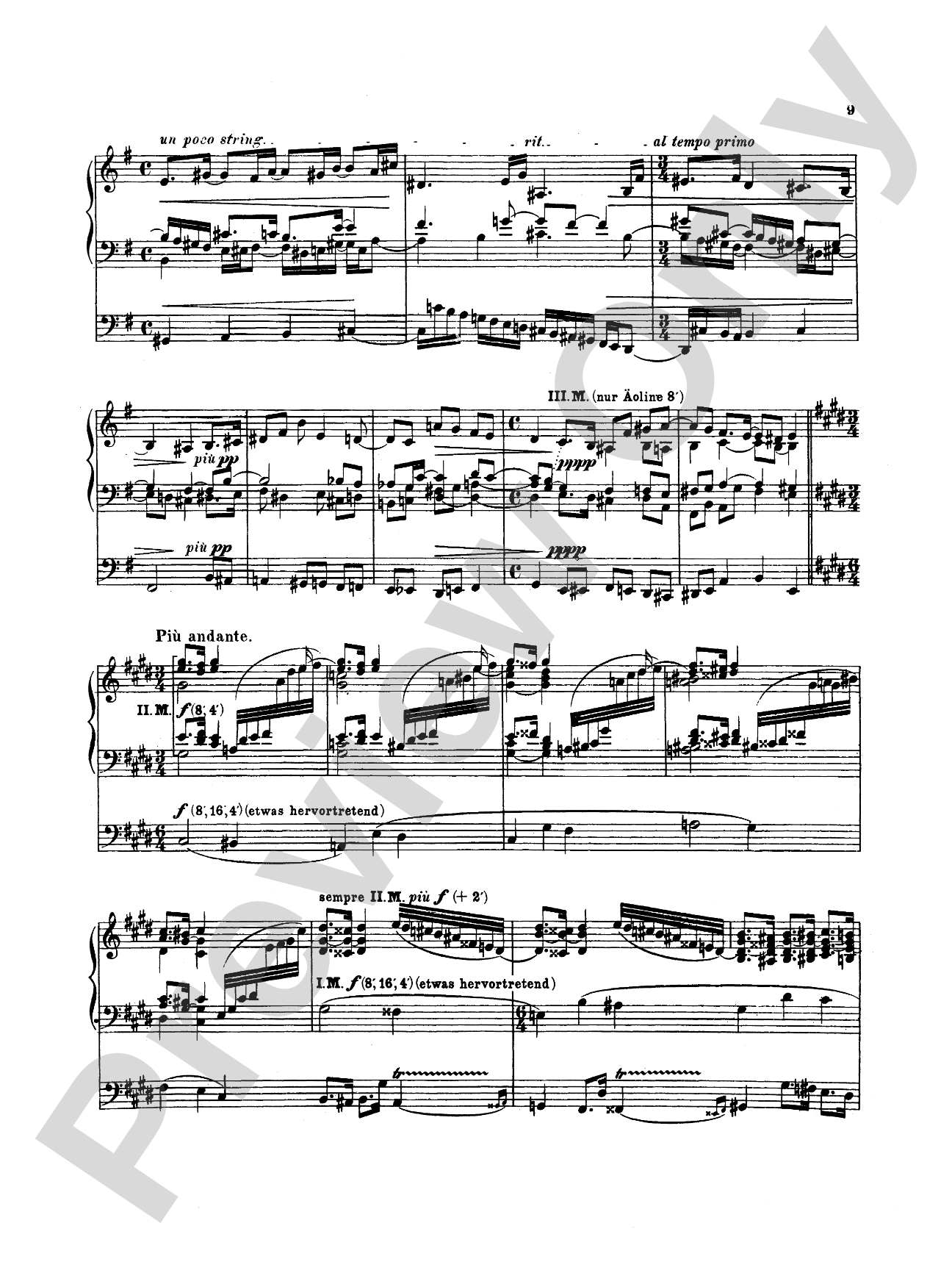 Reger: Sonata in F sharp Minor, Op. 33: Organ Sheet