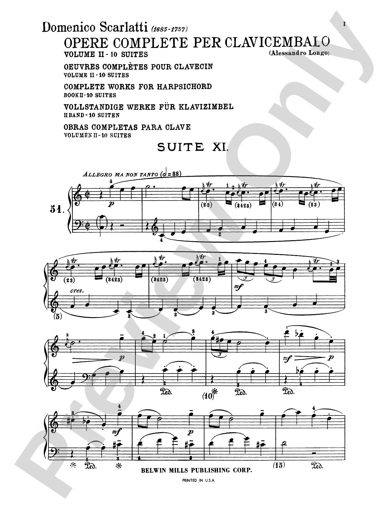 Scarlatti: The Complete Works, Volume II: Piano Book