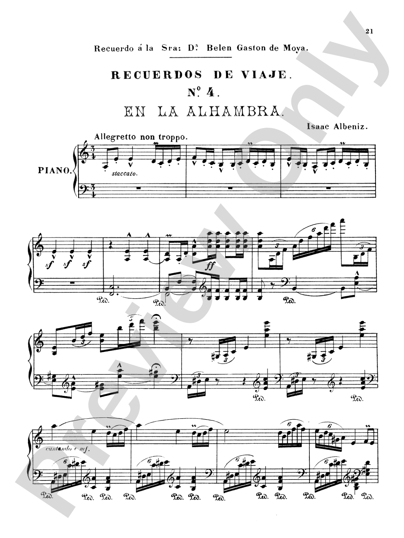 Albéniz: Recuerdos de Viaje
