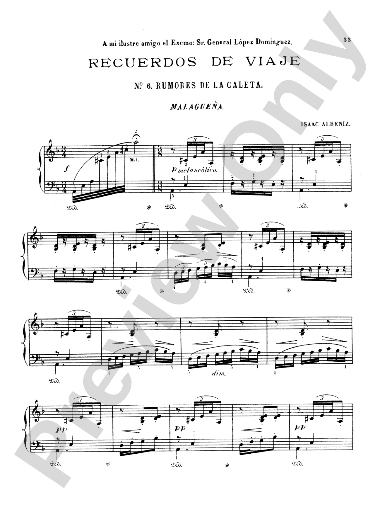 Albéniz: Recuerdos de Viaje