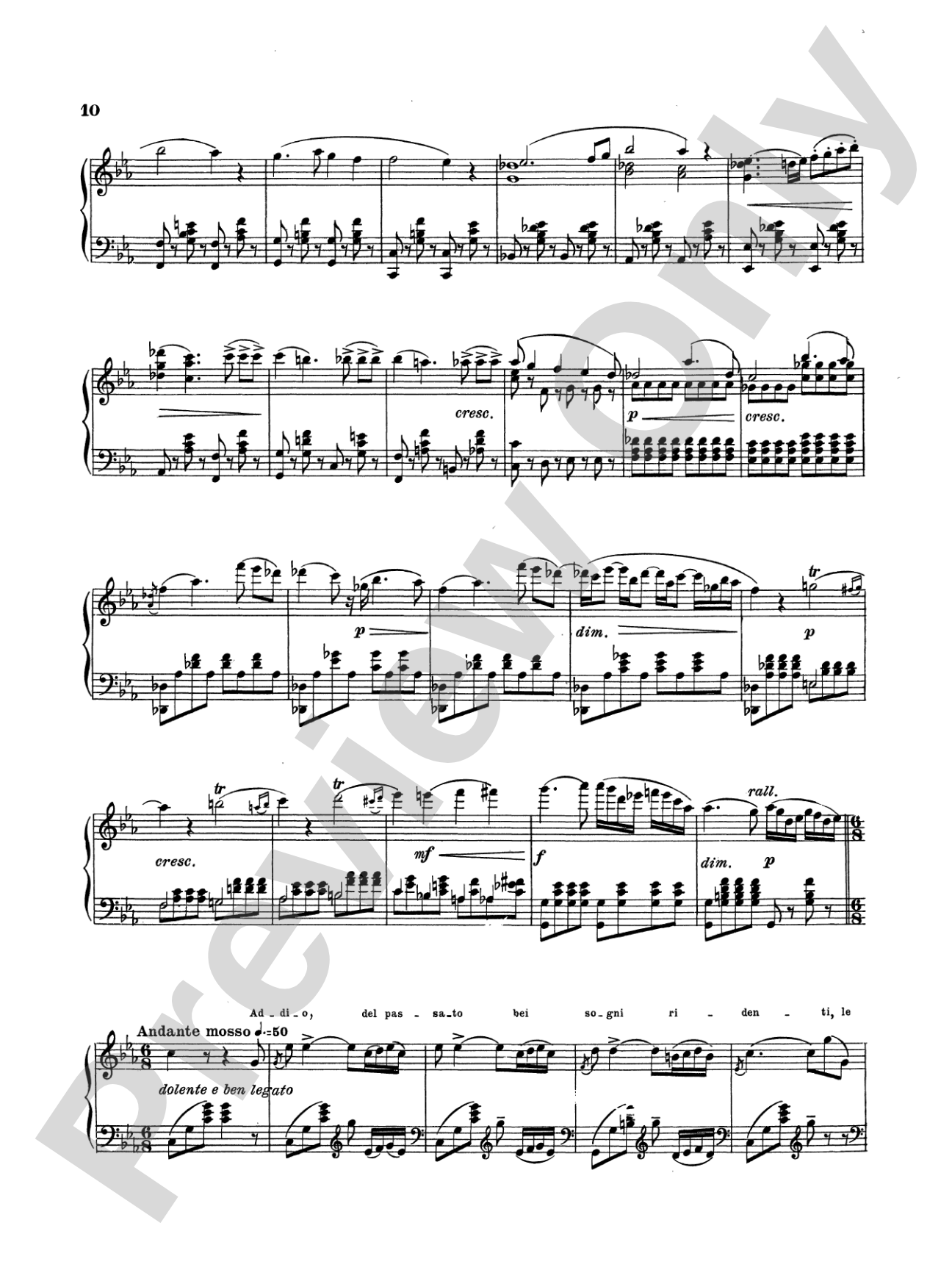 Telemann: Verdi Album of Three Overtures: Piano Book
