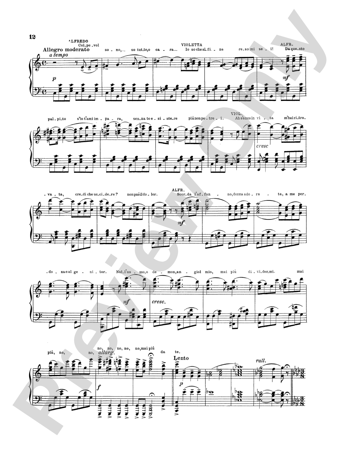 Telemann: Verdi Album of Three Overtures: Piano Book