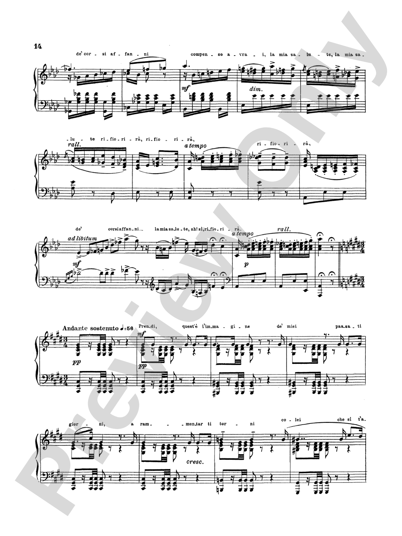 Telemann: Verdi Album of Three Overtures: Piano Book