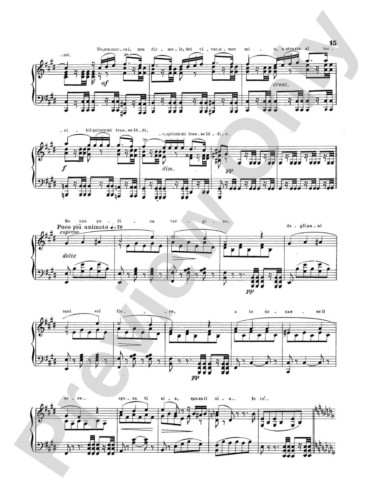 Telemann: Verdi Album of Three Overtures: Piano Book