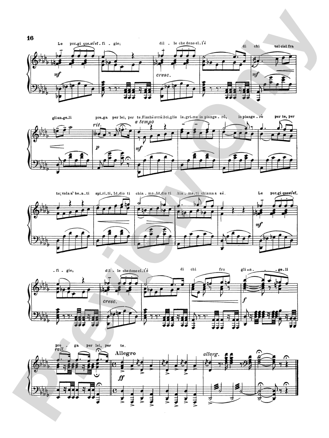Telemann: Verdi Album of Three Overtures: Piano Book