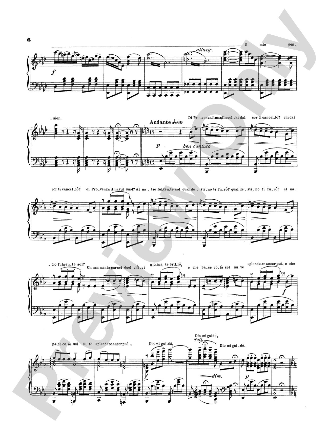 Telemann: Verdi Album of Three Overtures: Piano Book