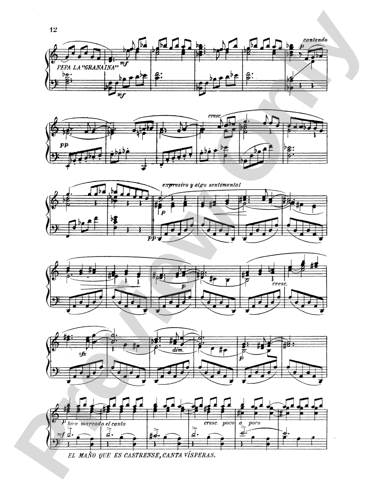 Turina: Exaltación & Recuerdos de mi rincón: Piano Book