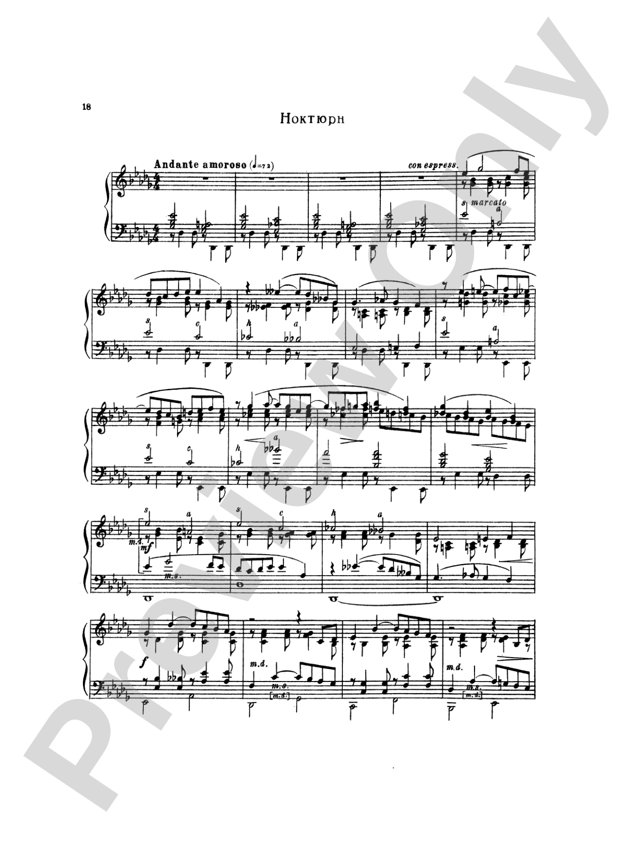 Glazunov: Complete Works (Volume I): Piano Book