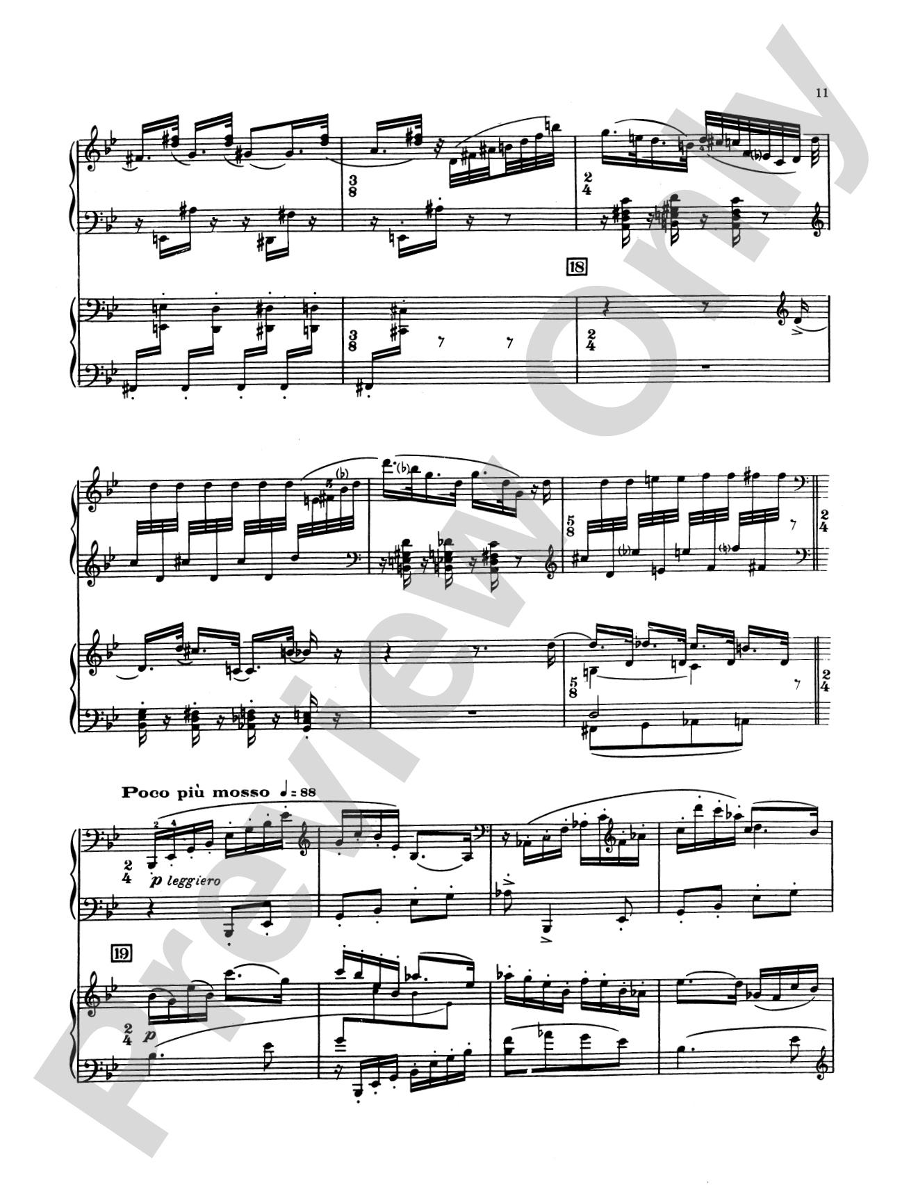 Stravinsky: Capriccio: Piano Duo (2 Pianos, 4 Hands) Book (2 copies required)