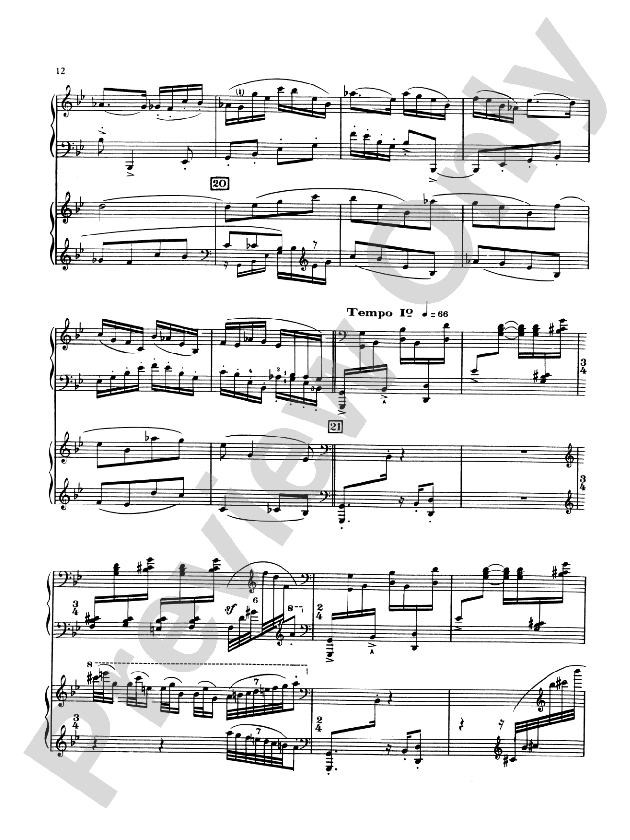 Stravinsky: Capriccio: Piano Duo (2 Pianos, 4 Hands) Book (2 copies required)