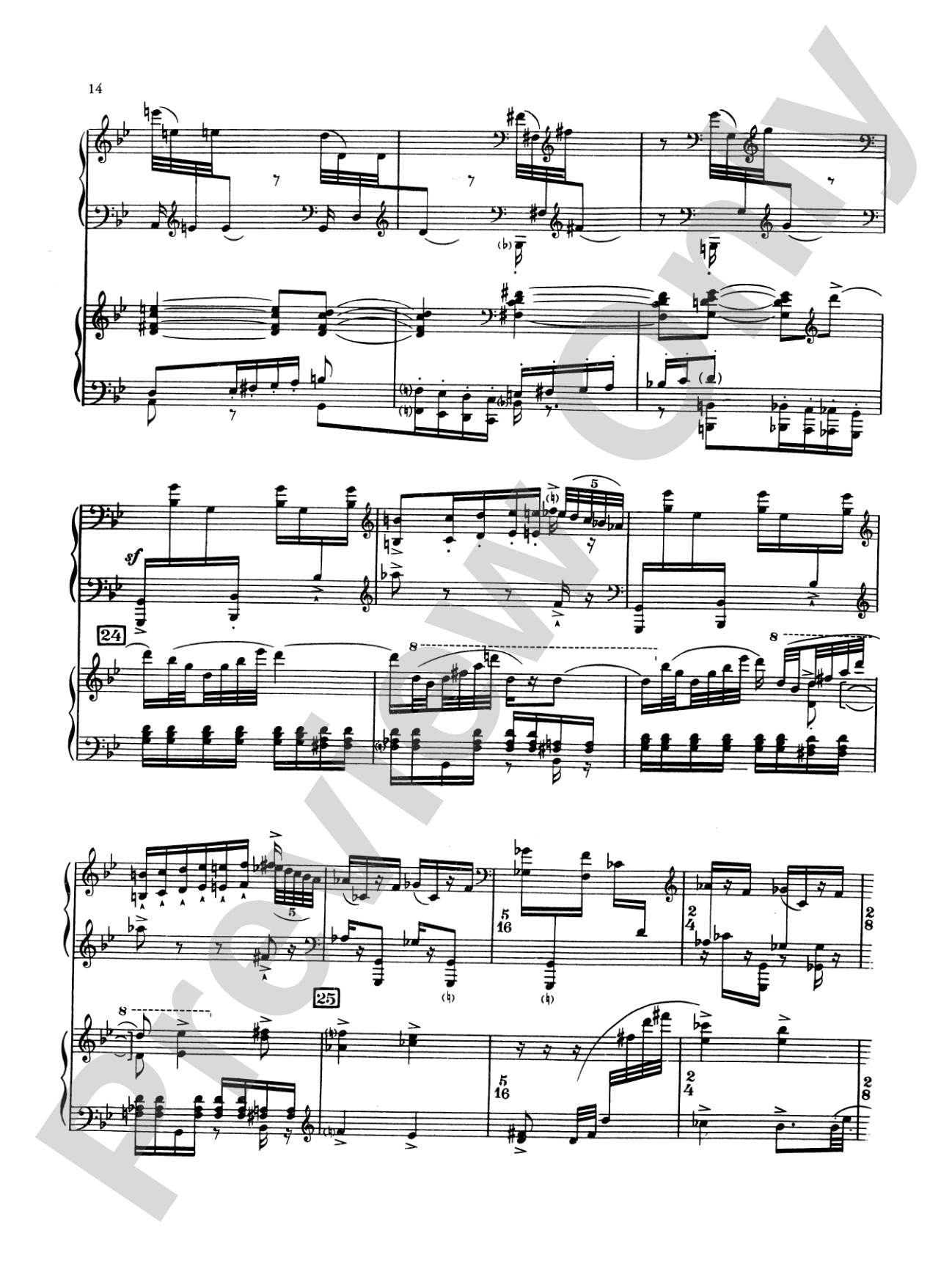 Stravinsky: Capriccio: Piano Duo (2 Pianos, 4 Hands) Book (2 copies required)