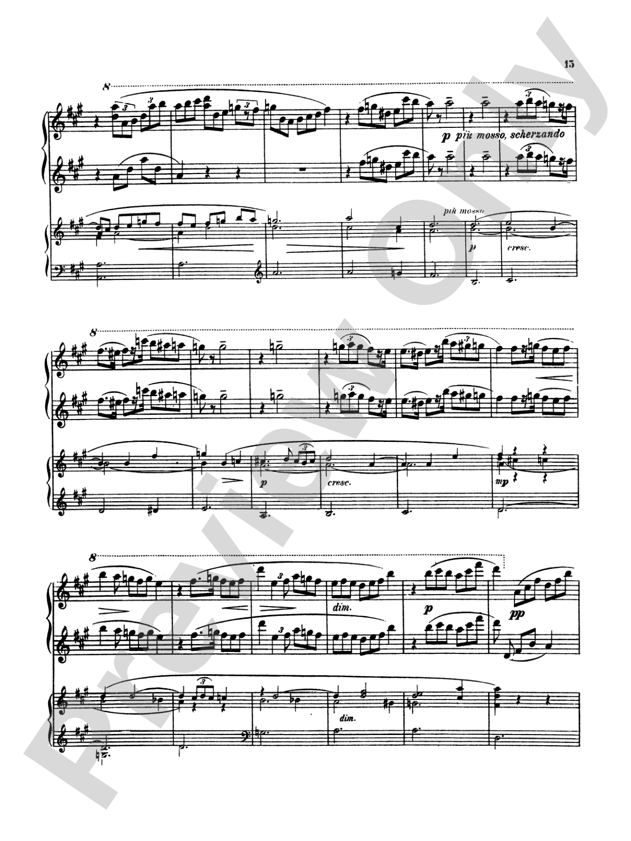 Scriabin: Piano Concerto, Op. 20: Piano Duo (2 Pianos, 4 Hands) Book (2 copies required)