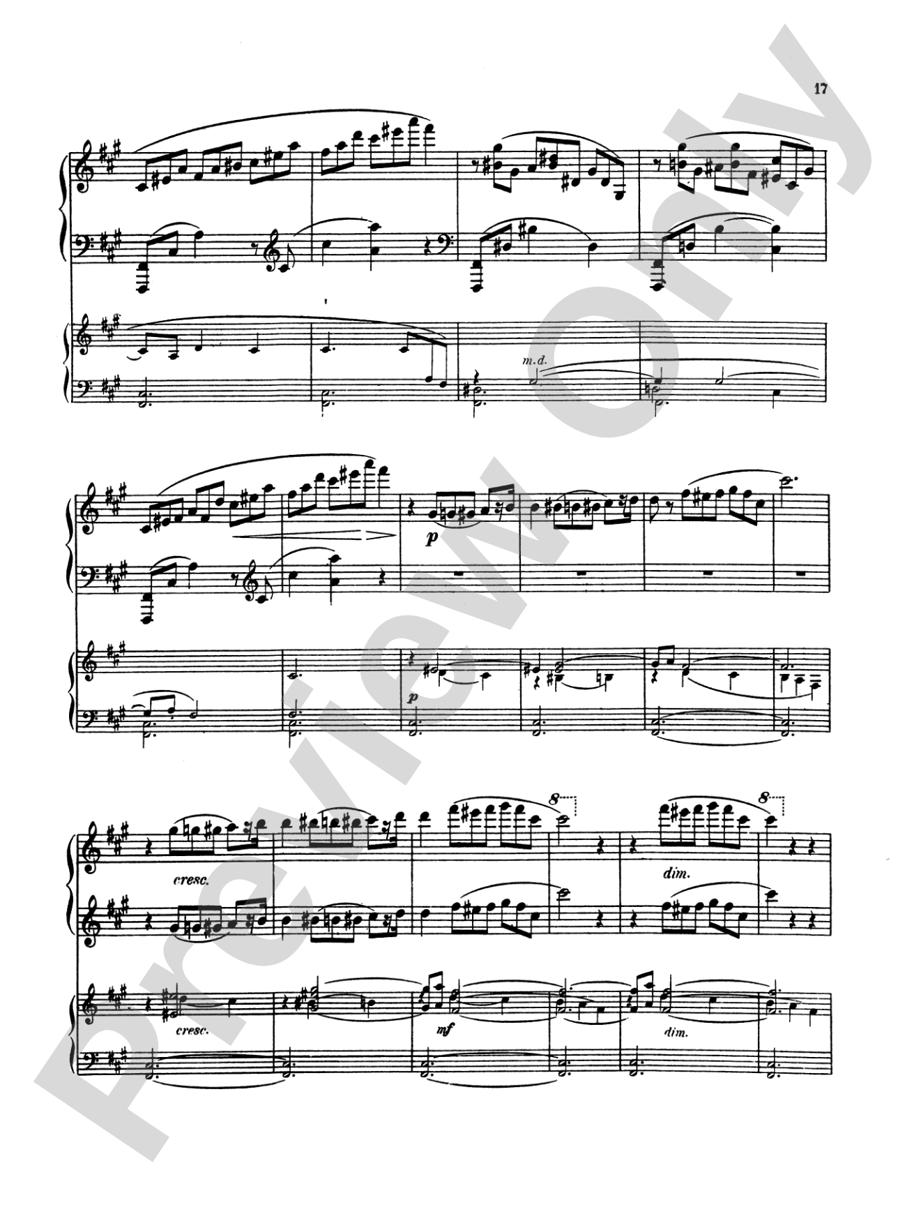 Scriabin: Piano Concerto, Op. 20: Piano Duo (2 Pianos, 4 Hands) Book (2 copies required)