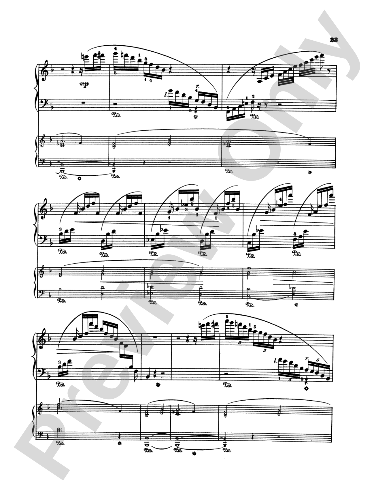 Rubinstein: Piano Concerto No. 4, Op. 70: Piano Duo (2 Pianos, 4 Hands) Book (2 copies required)