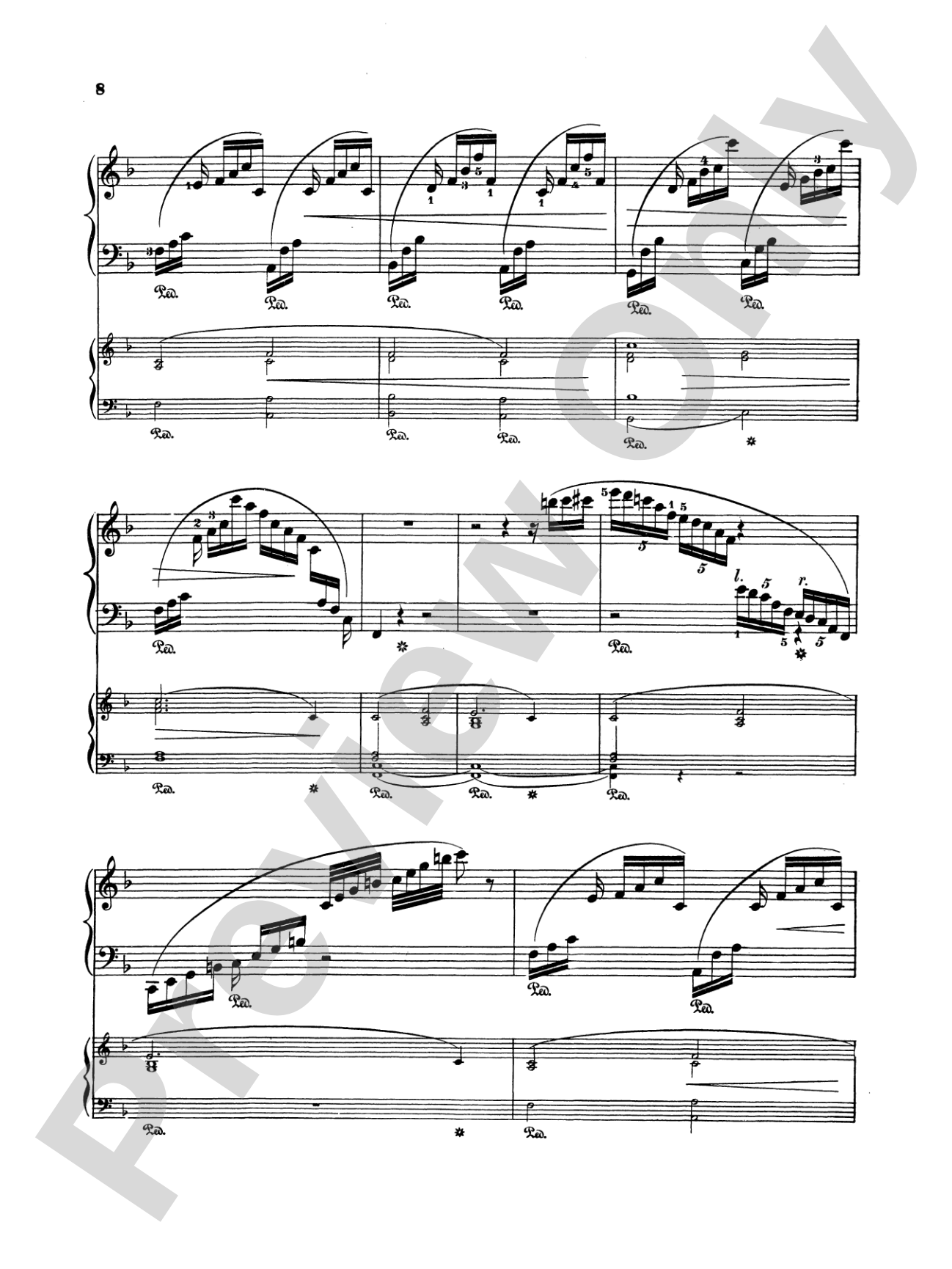 Rubinstein: Piano Concerto No. 4, Op. 70: Piano Duo (2 Pianos, 4 Hands) Book (2 copies required)