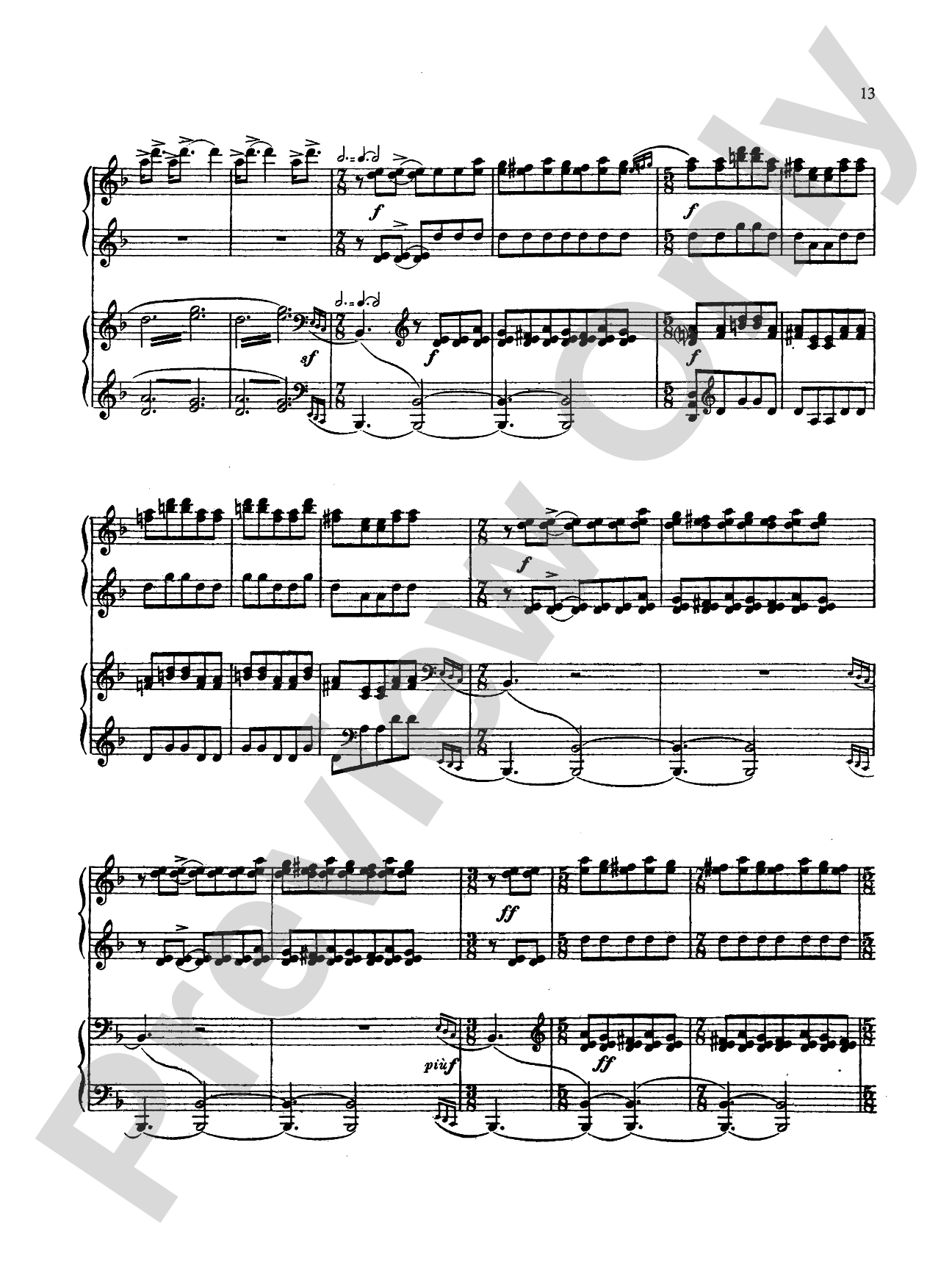 Stravinsky: Petroushka: Piano Duet (1 Piano, 4 Hands) Book