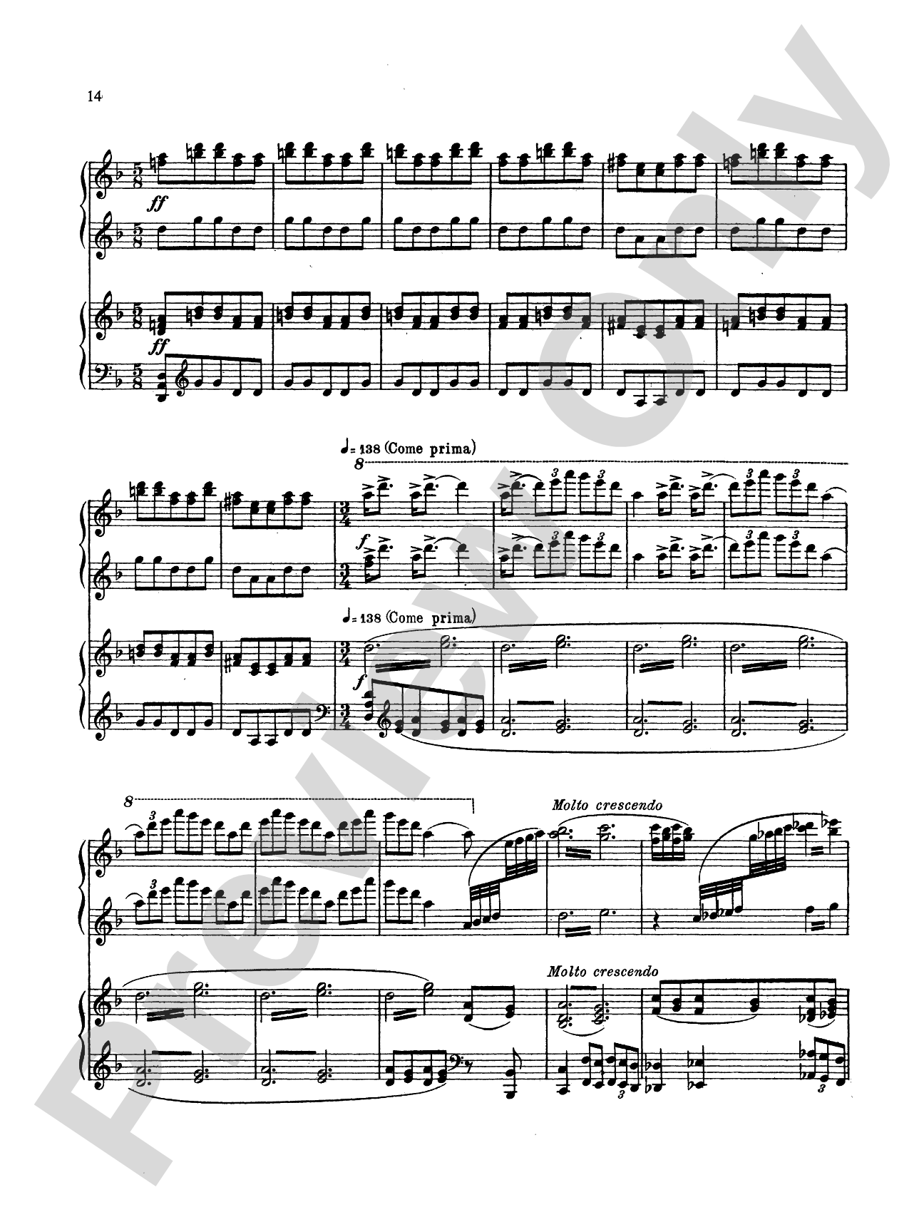 Stravinsky: Petroushka: Piano Duet (1 Piano, 4 Hands) Book