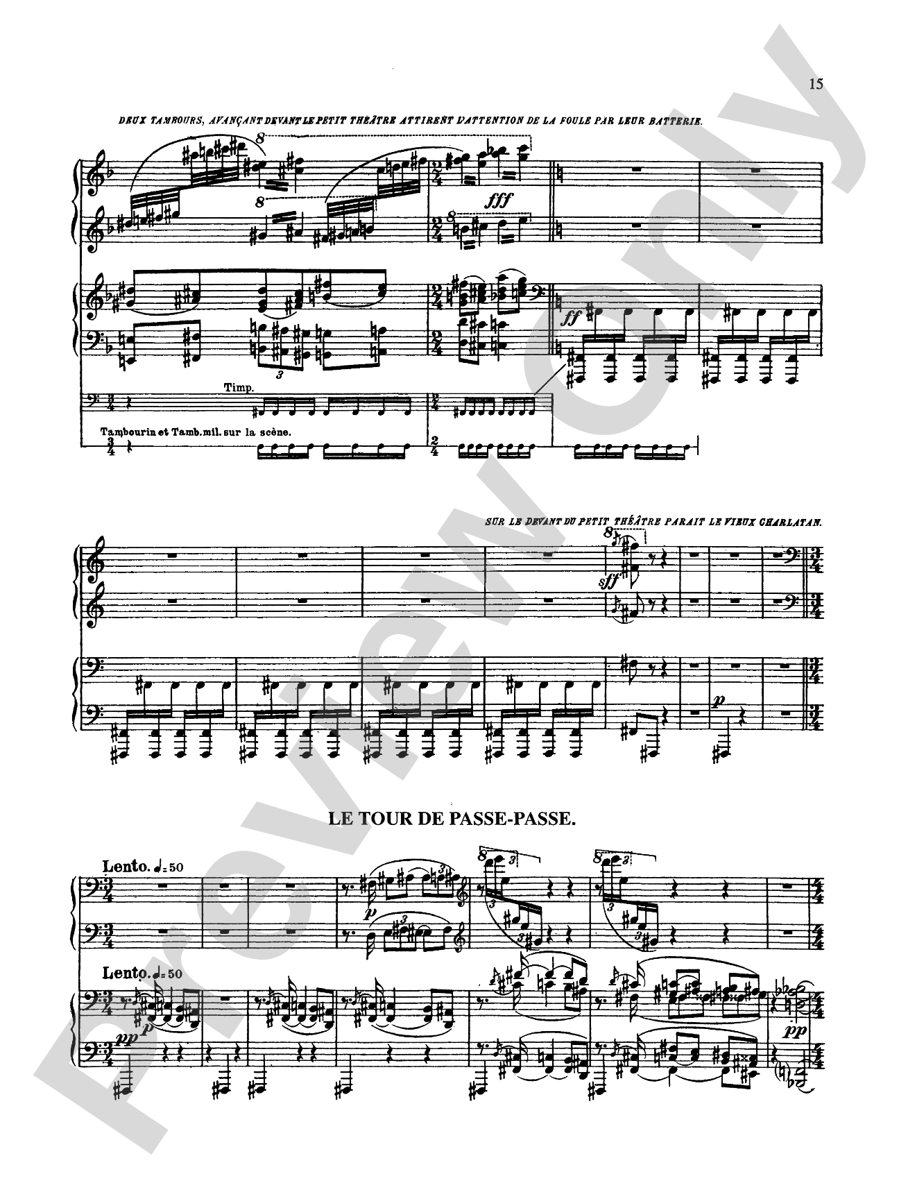 Stravinsky: Petroushka: Piano Duet (1 Piano, 4 Hands) Book