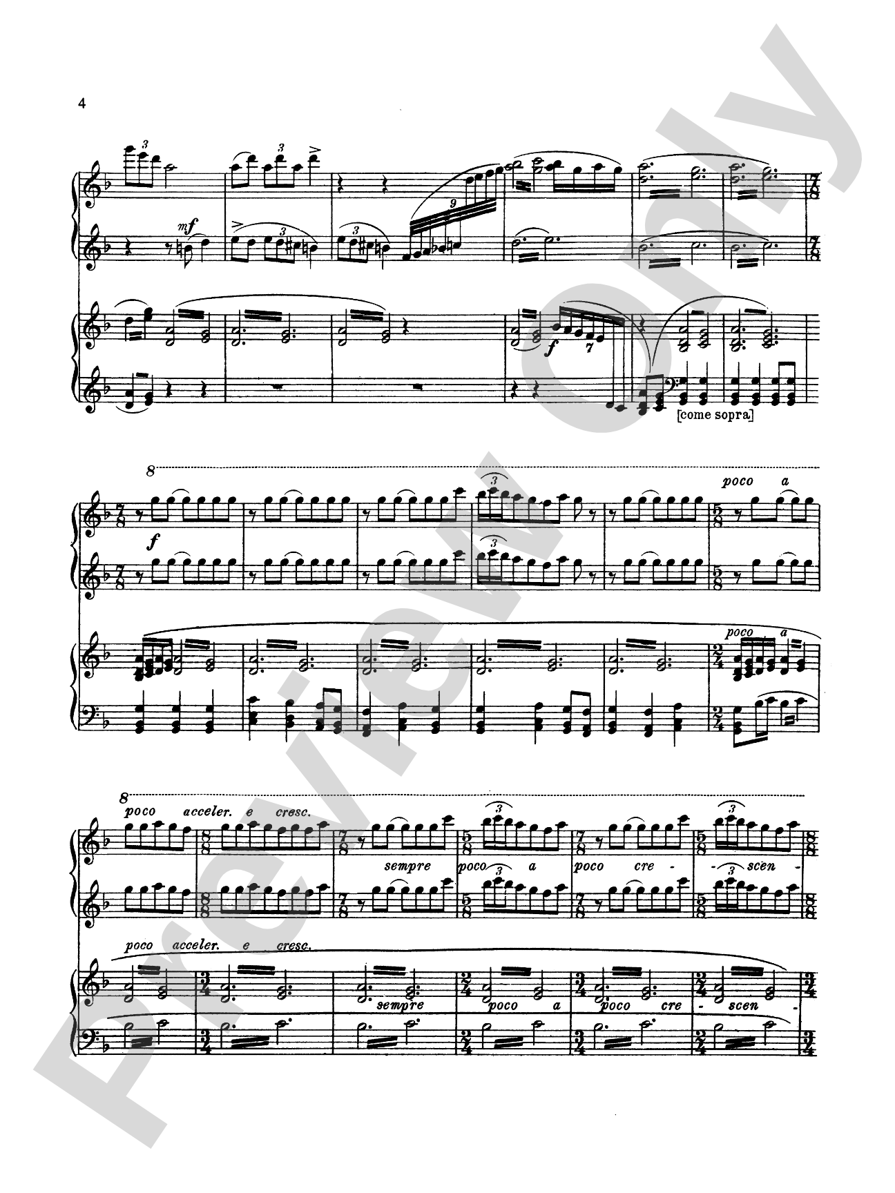 Stravinsky: Petroushka: Piano Duet (1 Piano, 4 Hands) Book