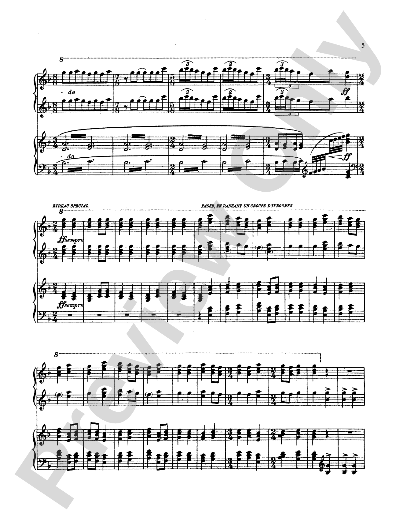 Stravinsky: Petroushka: Piano Duet (1 Piano, 4 Hands) Book