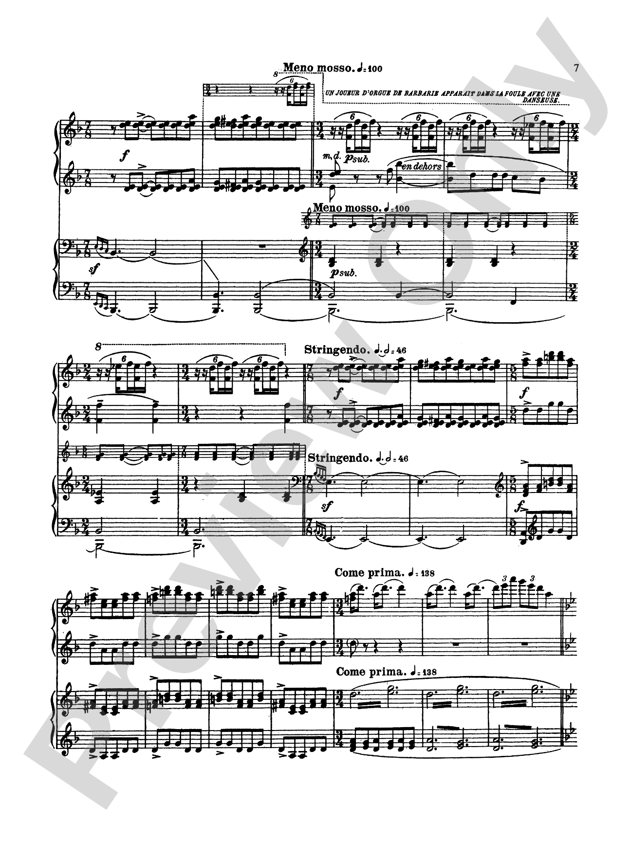 Stravinsky: Petroushka: Piano Duet (1 Piano, 4 Hands) Book