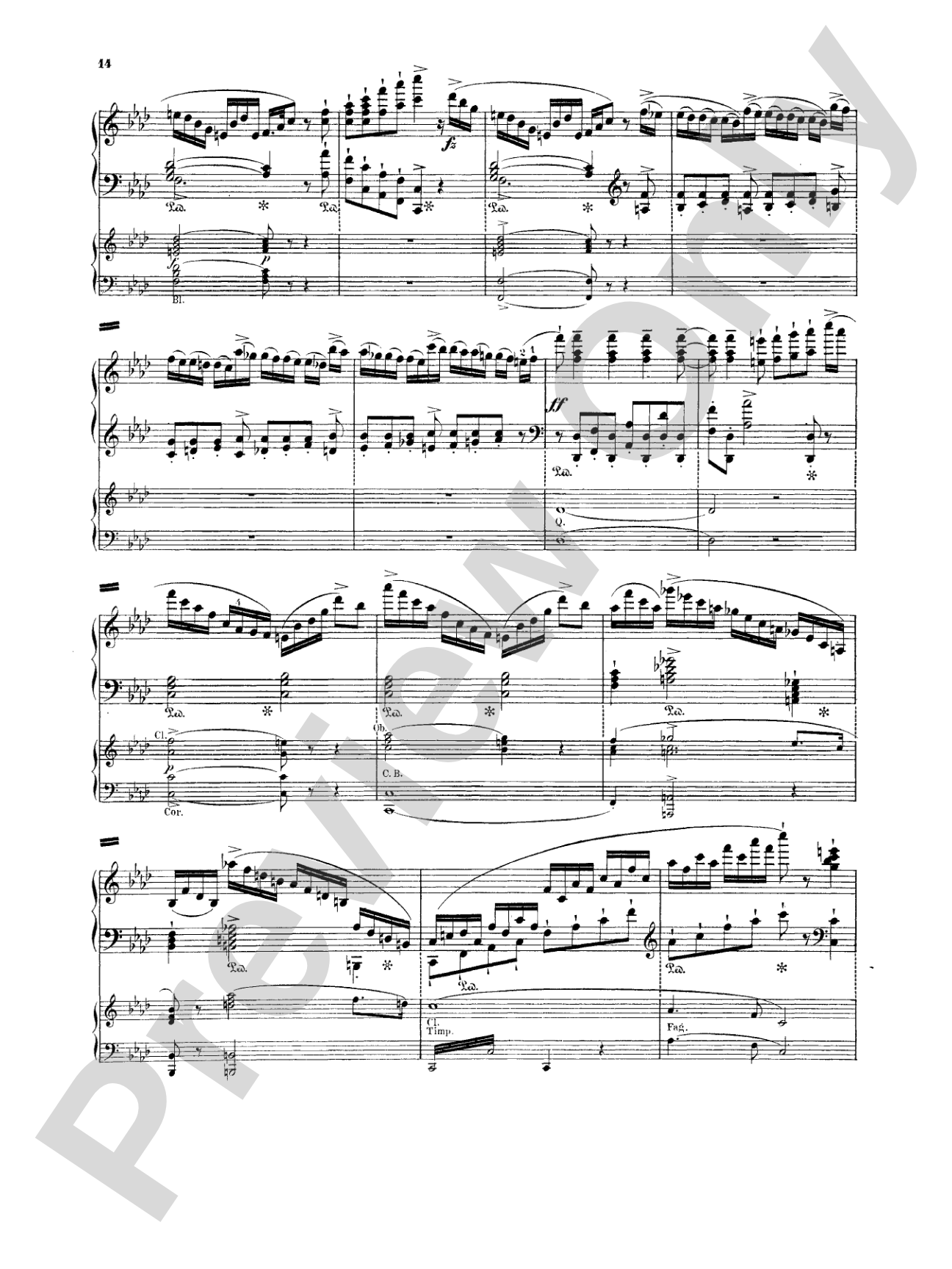 Weber: Concertstück: Piano Duo (2 Pianos, 4 Hands) Book (2 copies required)