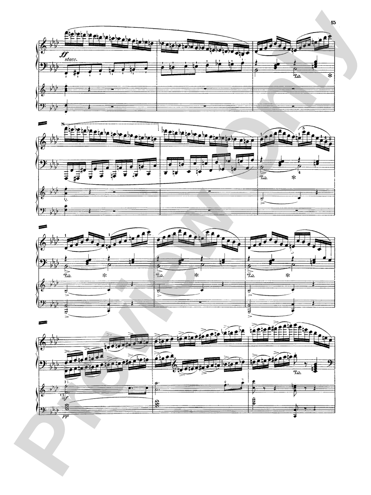 Weber: Concertstück: Piano Duo (2 Pianos, 4 Hands) Book (2 copies required)