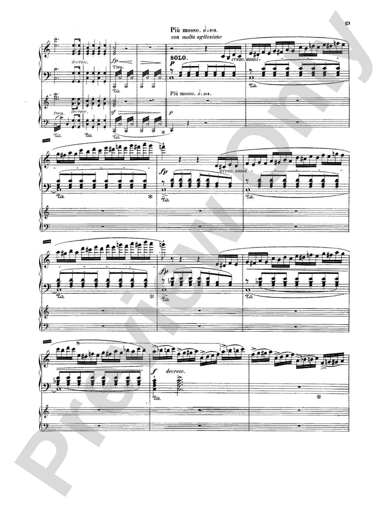 Weber: Concertstück: Piano Duo (2 Pianos, 4 Hands) Book (2 copies required)