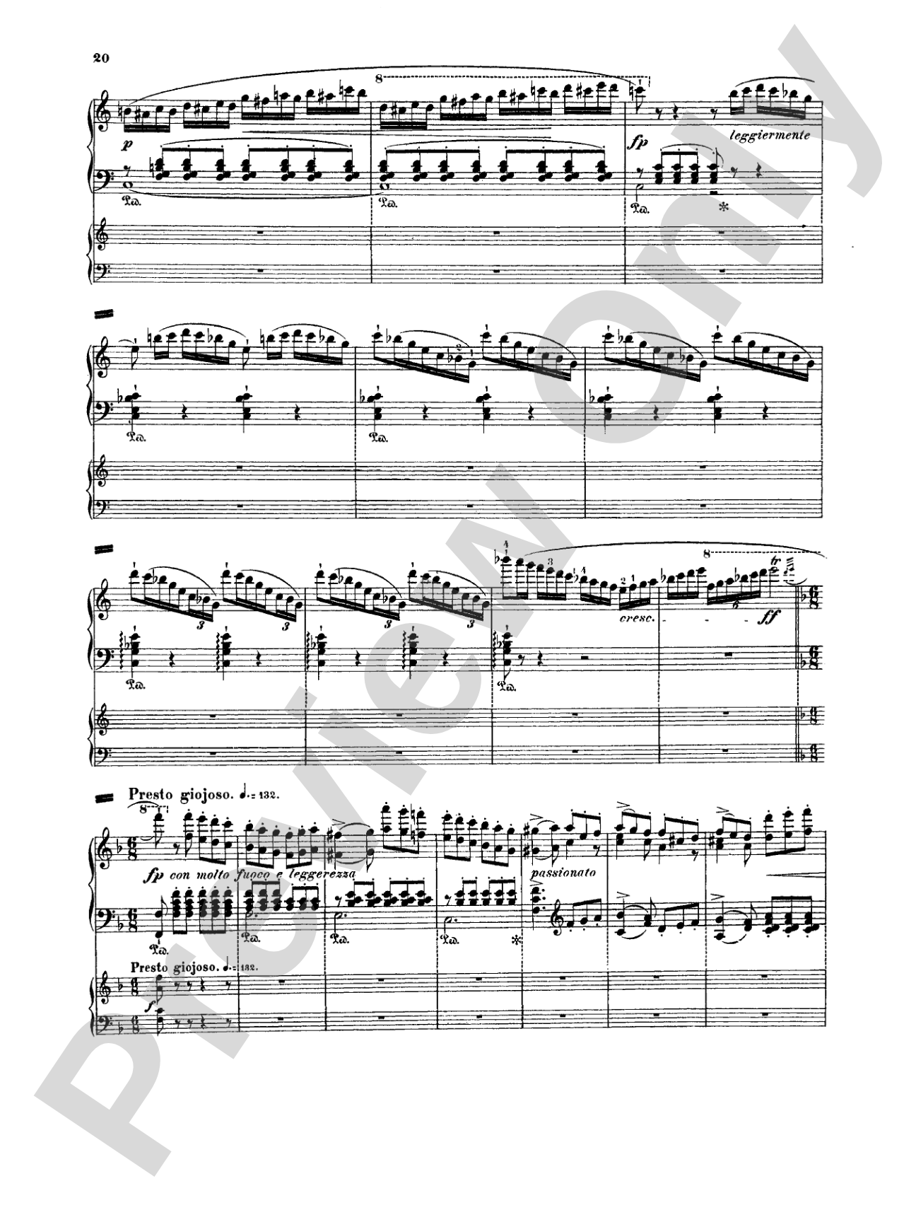 Weber: Concertstück: Piano Duo (2 Pianos, 4 Hands) Book (2 copies required)