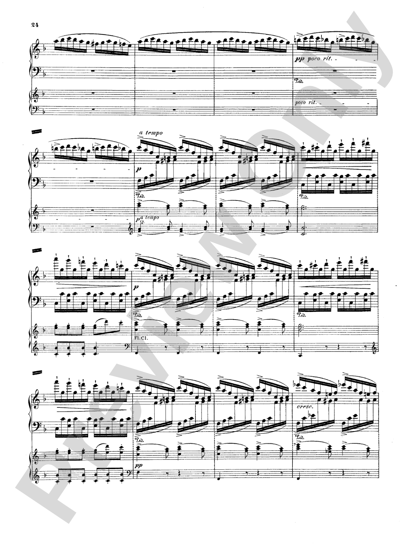 Weber: Concertstück: Piano Duo (2 Pianos, 4 Hands) Book (2 copies required)