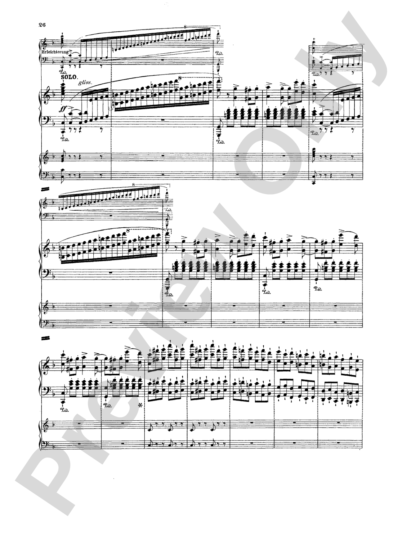 Weber: Concertstück: Piano Duo (2 Pianos, 4 Hands) Book (2 copies required)