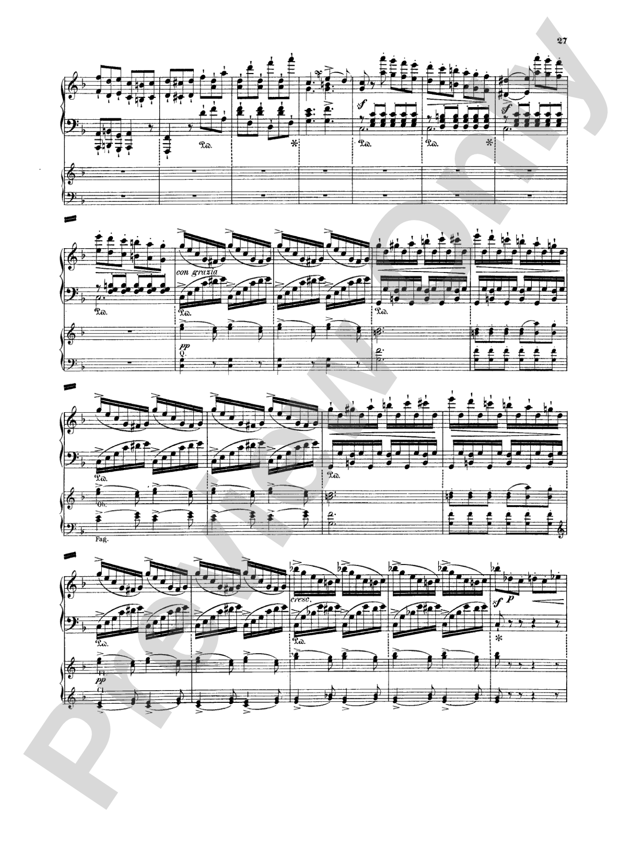 Weber: Concertstück: Piano Duo (2 Pianos, 4 Hands) Book (2 copies required)