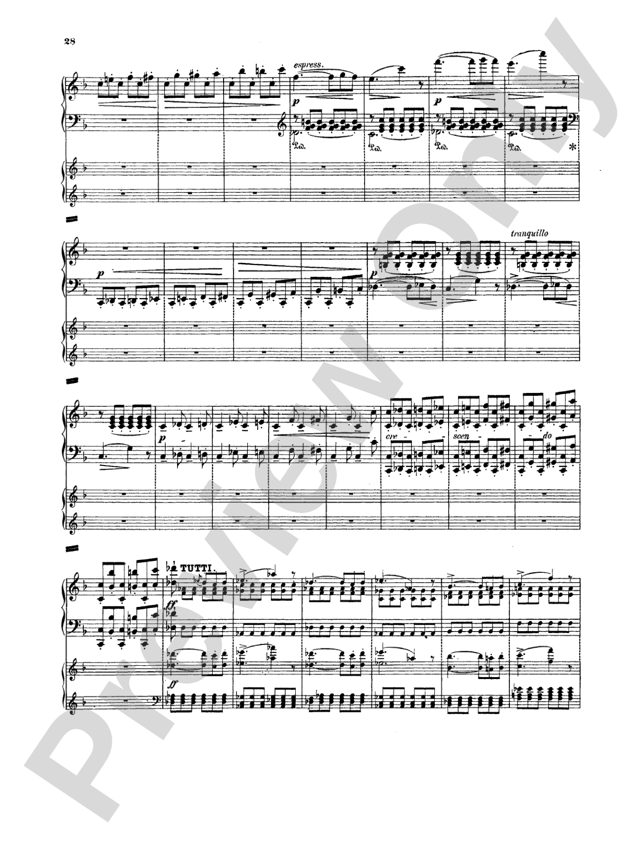 Weber: Concertstück: Piano Duo (2 Pianos, 4 Hands) Book (2 copies required)