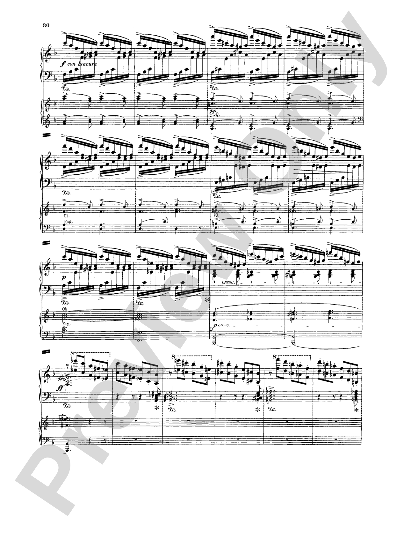 Weber: Concertstück: Piano Duo (2 Pianos, 4 Hands) Book (2 copies required)