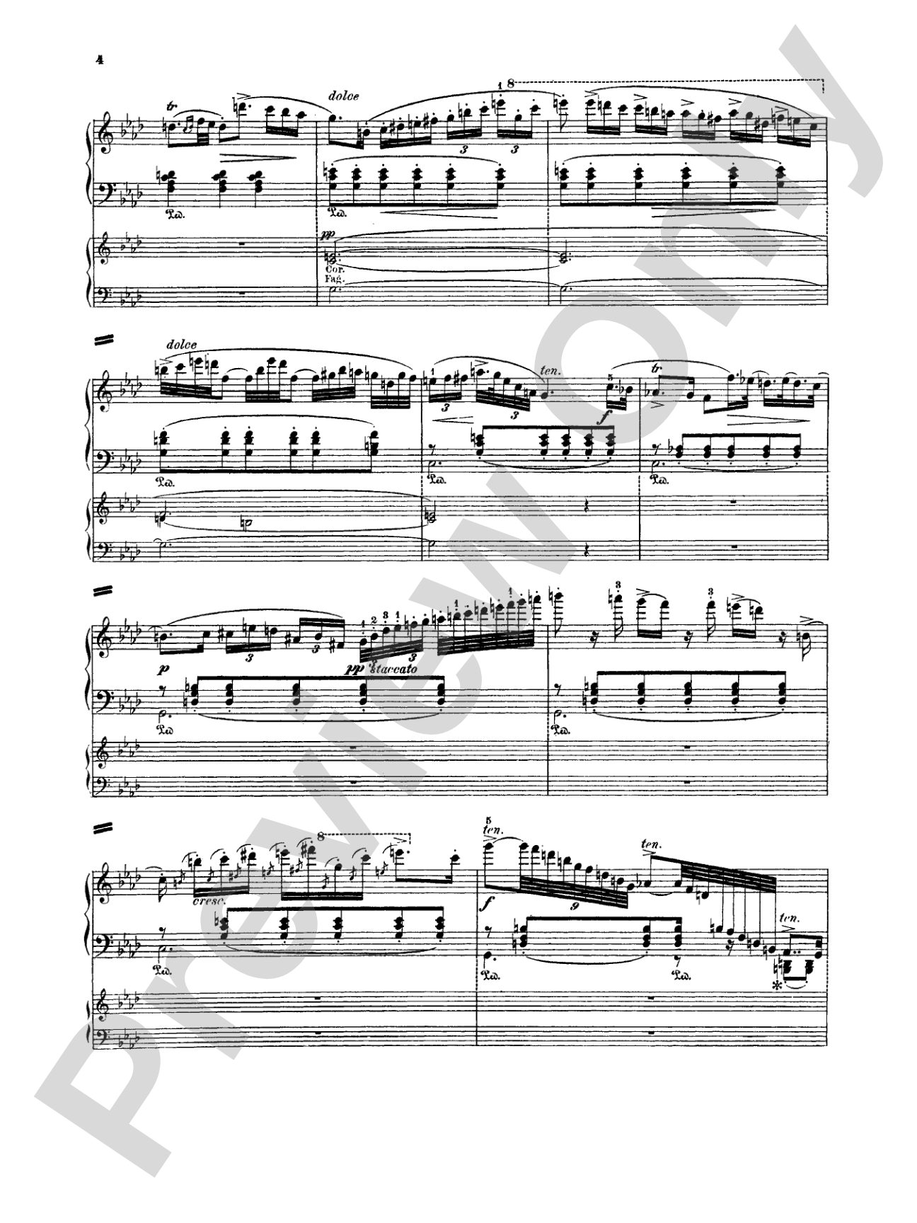 Weber: Concertstück: Piano Duo (2 Pianos, 4 Hands) Book (2 copies required)