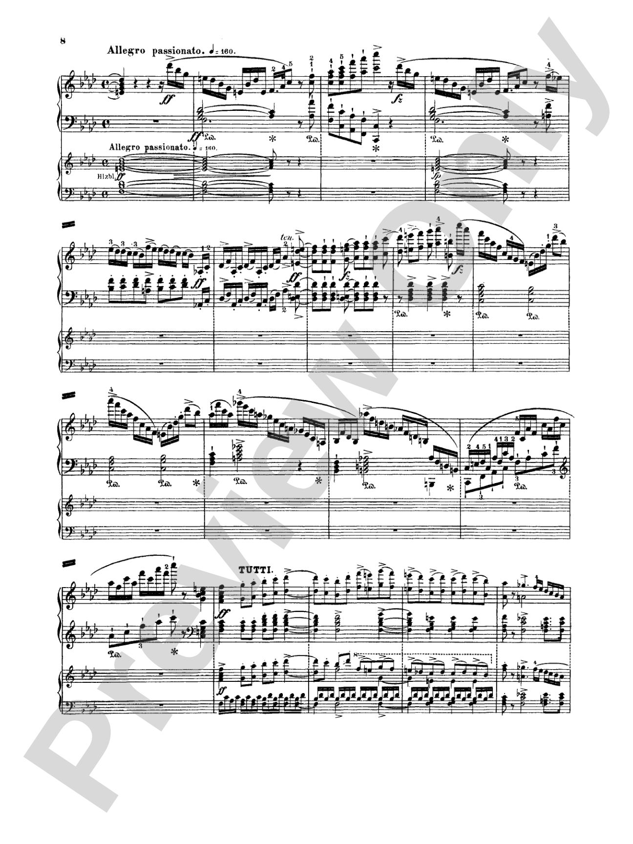 Weber: Concertstück: Piano Duo (2 Pianos, 4 Hands) Book (2 copies required)