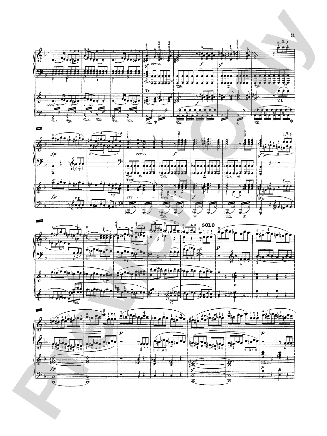 Mendelssohn: Piano Concerto No. 2 in D Minor, Op. 40: Piano Duo (2 Pianos, 4 Hands) Book (2 copies required)