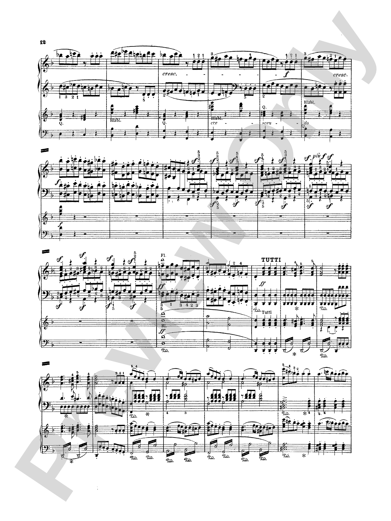 Mendelssohn: Piano Concerto No. 2 in D Minor, Op. 40: Piano Duo (2 Pianos, 4 Hands) Book (2 copies required)