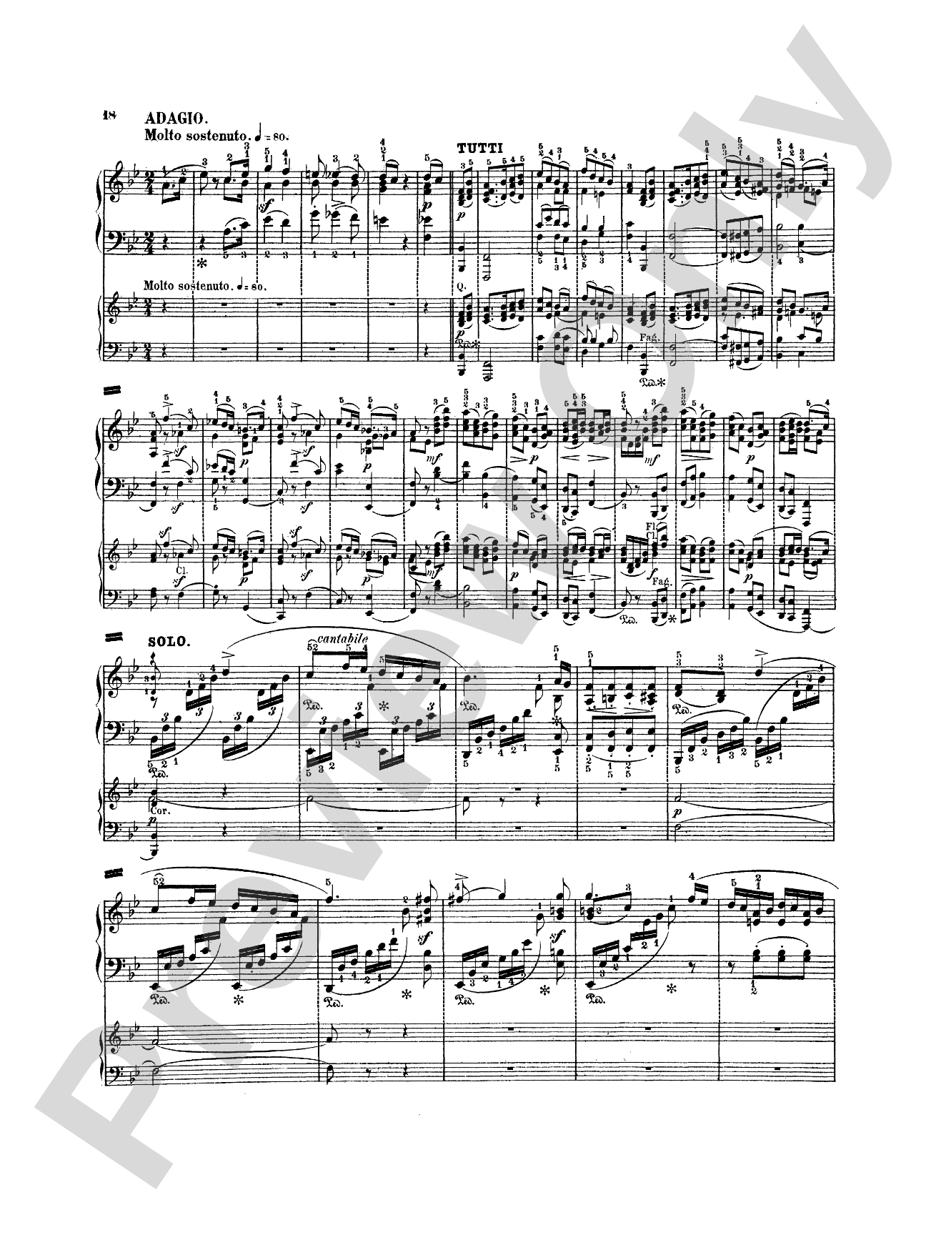 Mendelssohn: Piano Concerto No. 2 in D Minor, Op. 40: Piano Duo (2 Pianos, 4 Hands) Book (2 copies required)
