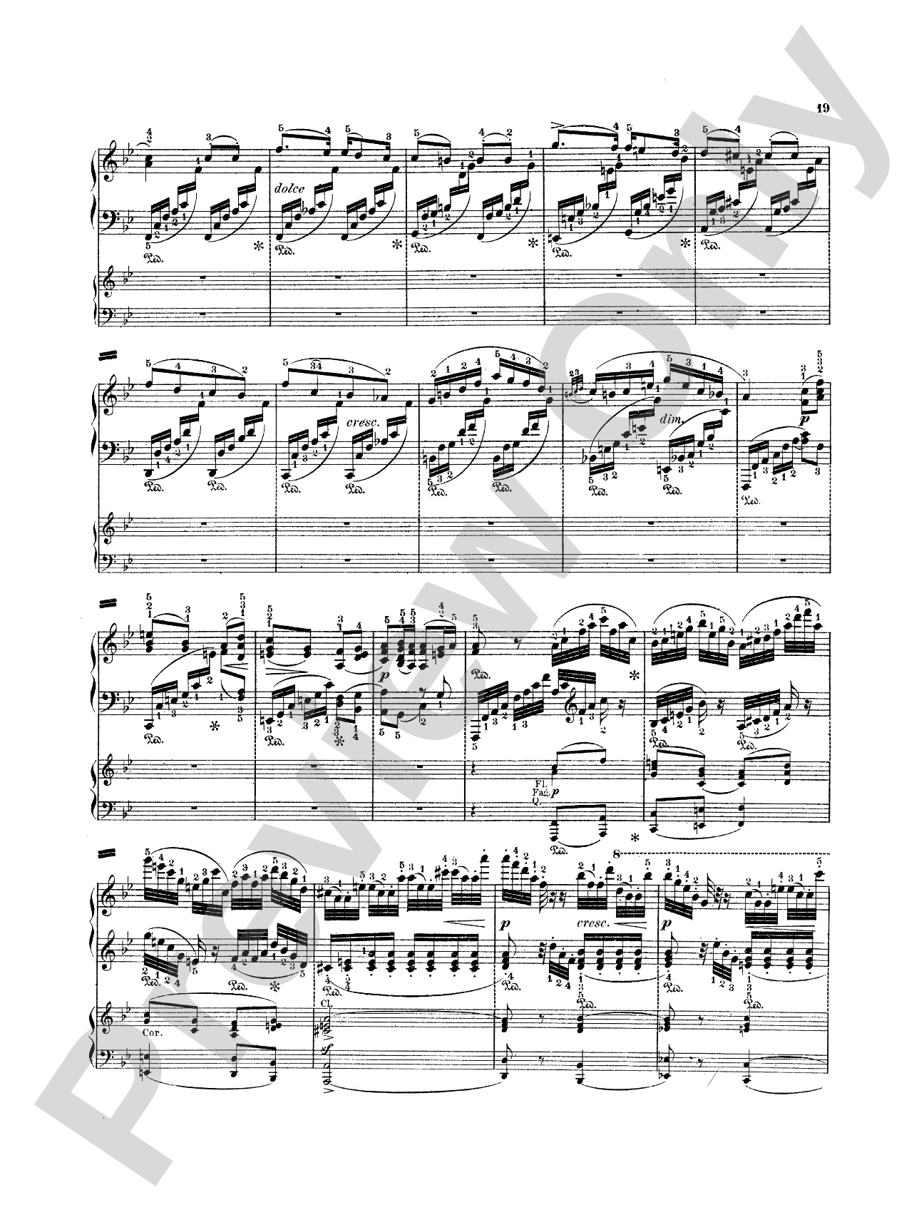 Mendelssohn: Piano Concerto No. 2 in D Minor, Op. 40: Piano Duo (2 Pianos, 4 Hands) Book (2 copies required)