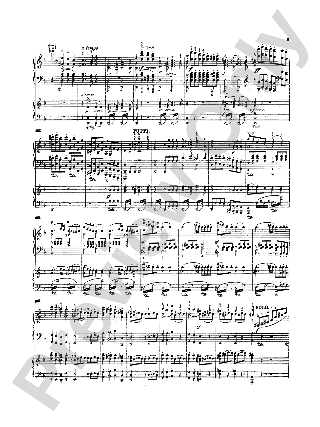 Mendelssohn: Piano Concerto No. 2 in D Minor, Op. 40: Piano Duo (2 Pianos, 4 Hands) Book (2 copies required)