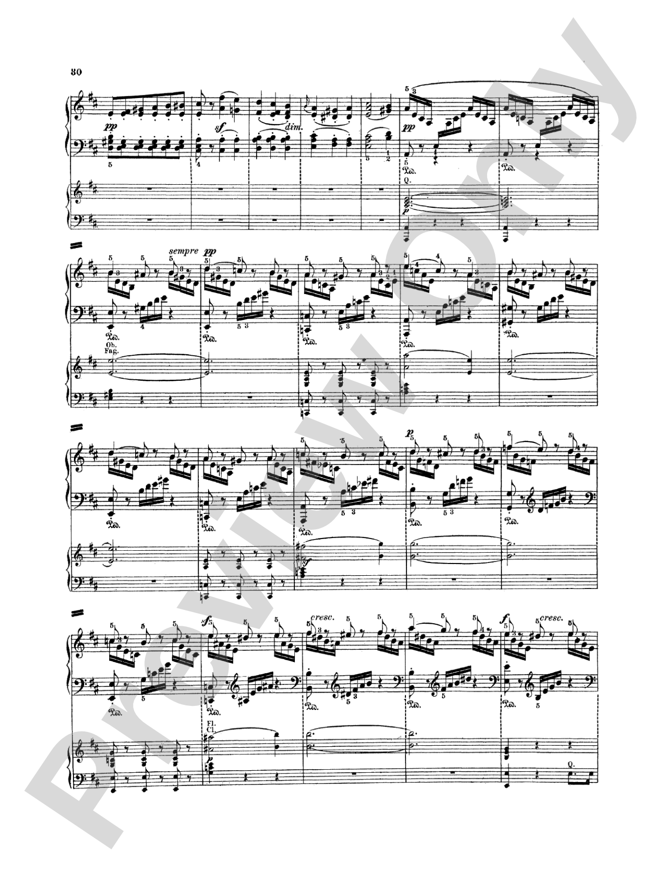Mendelssohn: Piano Concerto No. 2 in D Minor, Op. 40: Piano Duo (2 Pianos, 4 Hands) Book (2 copies required)