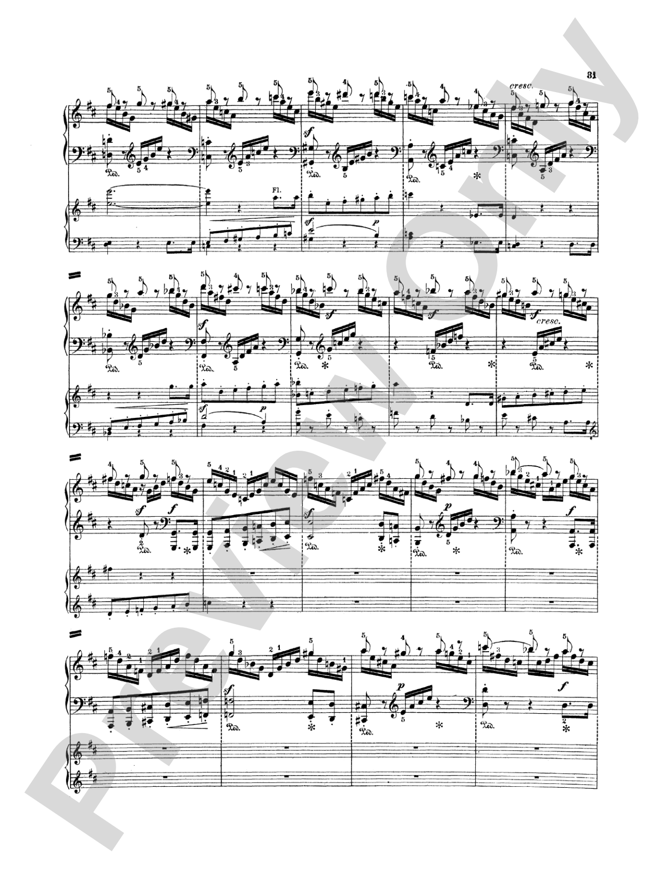 Mendelssohn: Piano Concerto No. 2 in D Minor, Op. 40: Piano Duo (2 Pianos, 4 Hands) Book (2 copies required)