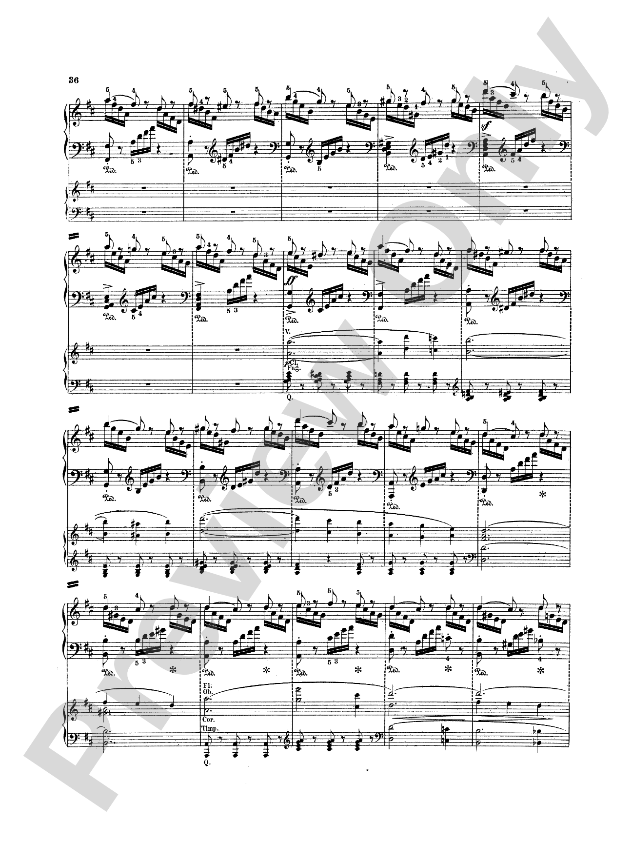 Mendelssohn: Piano Concerto No. 2 in D Minor, Op. 40: Piano Duo (2 Pianos, 4 Hands) Book (2 copies required)