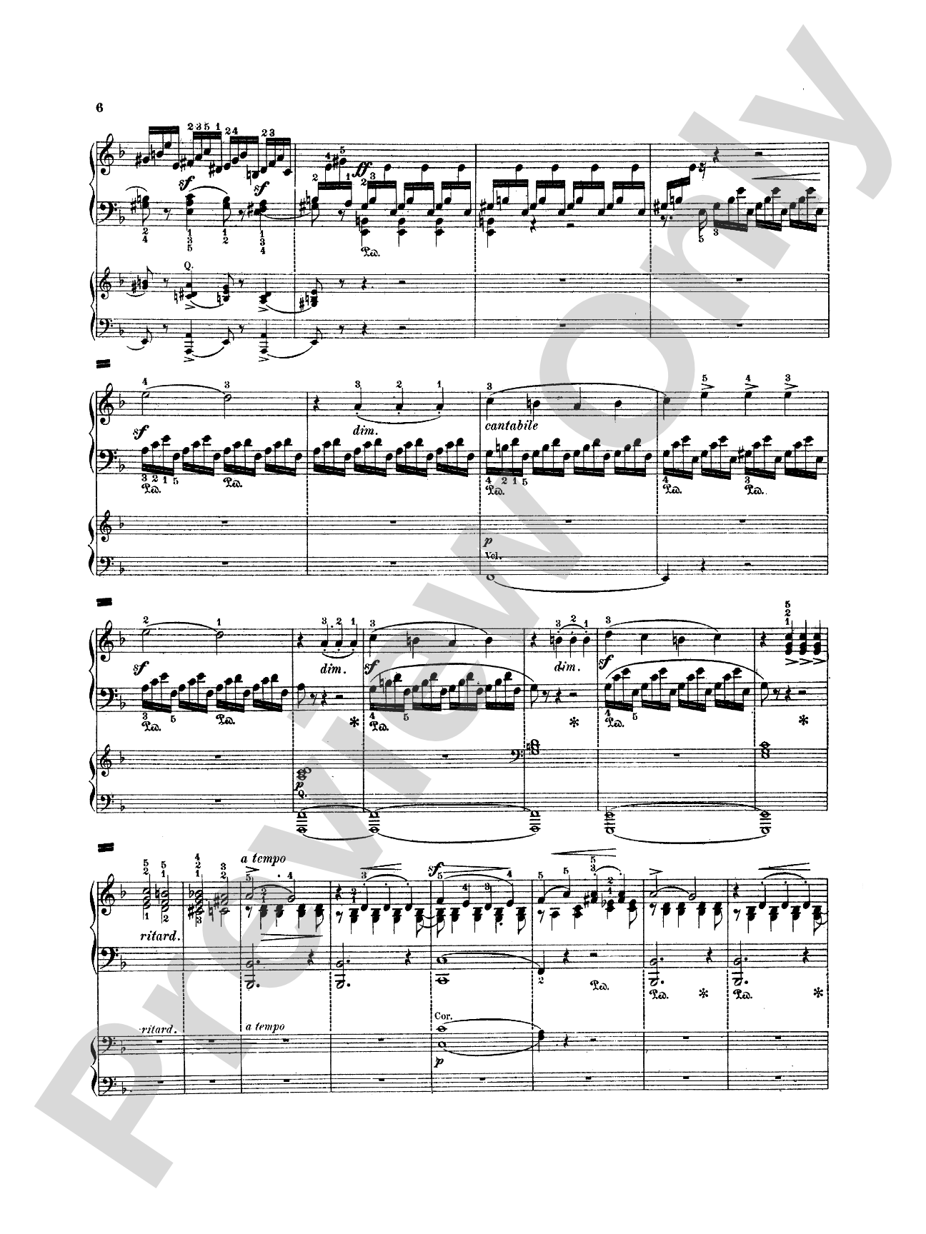 Mendelssohn: Piano Concerto No. 2 in D Minor, Op. 40: Piano Duo (2 Pianos, 4 Hands) Book (2 copies required)