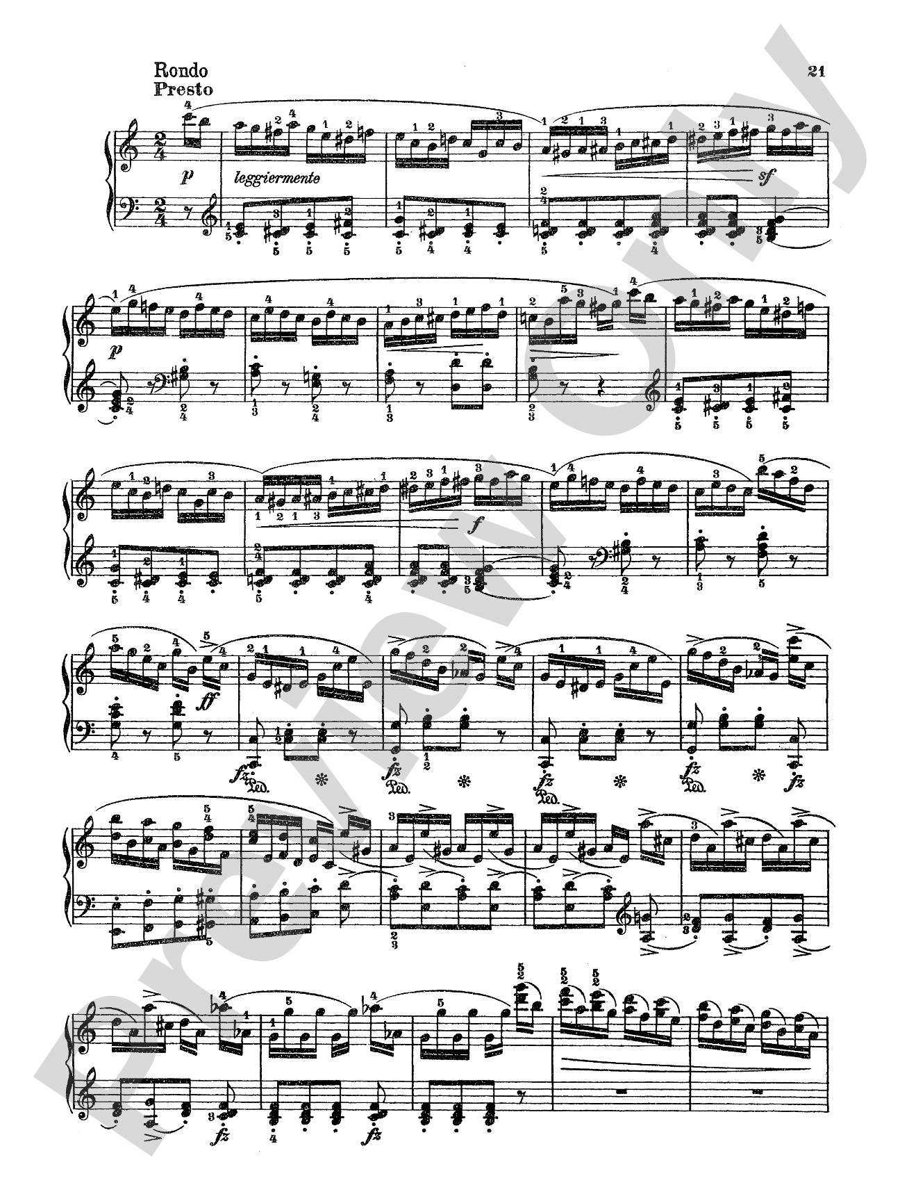 Weber: Four Piano Sonatas: Piano Book