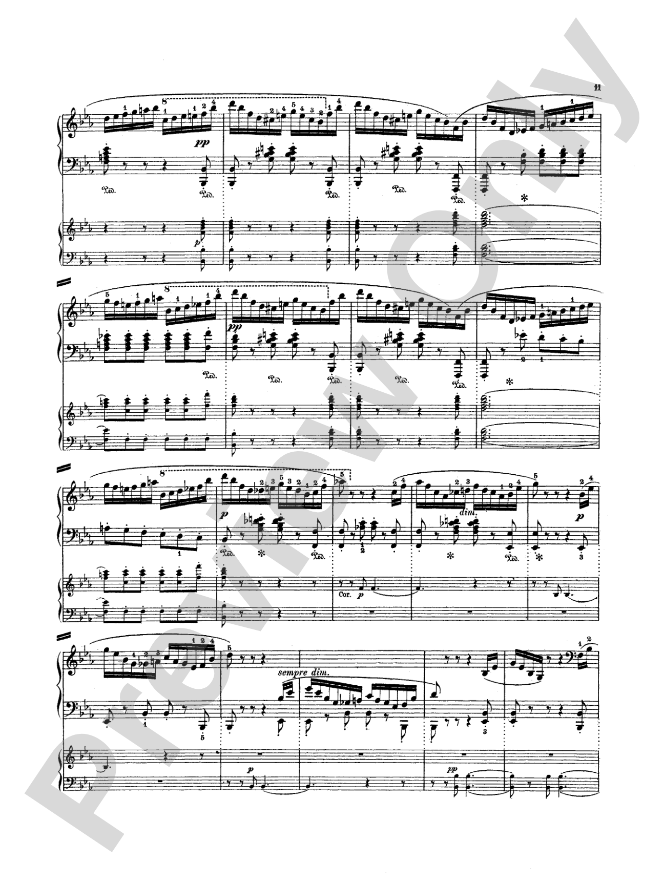 Mendelssohn: Rondo Brillante: Piano Duo (2 Pianos, 4 Hands) Book (2 copies required)